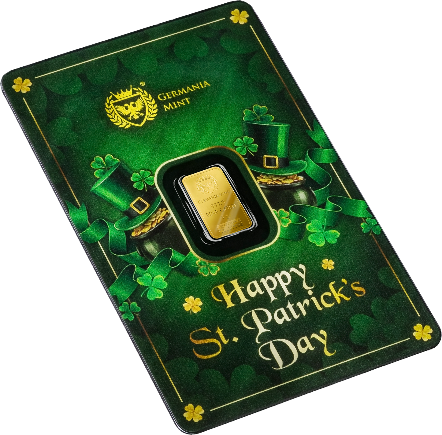 Goldbarren 1 Gramm St. Patrick`s Day Germania Mint 2026