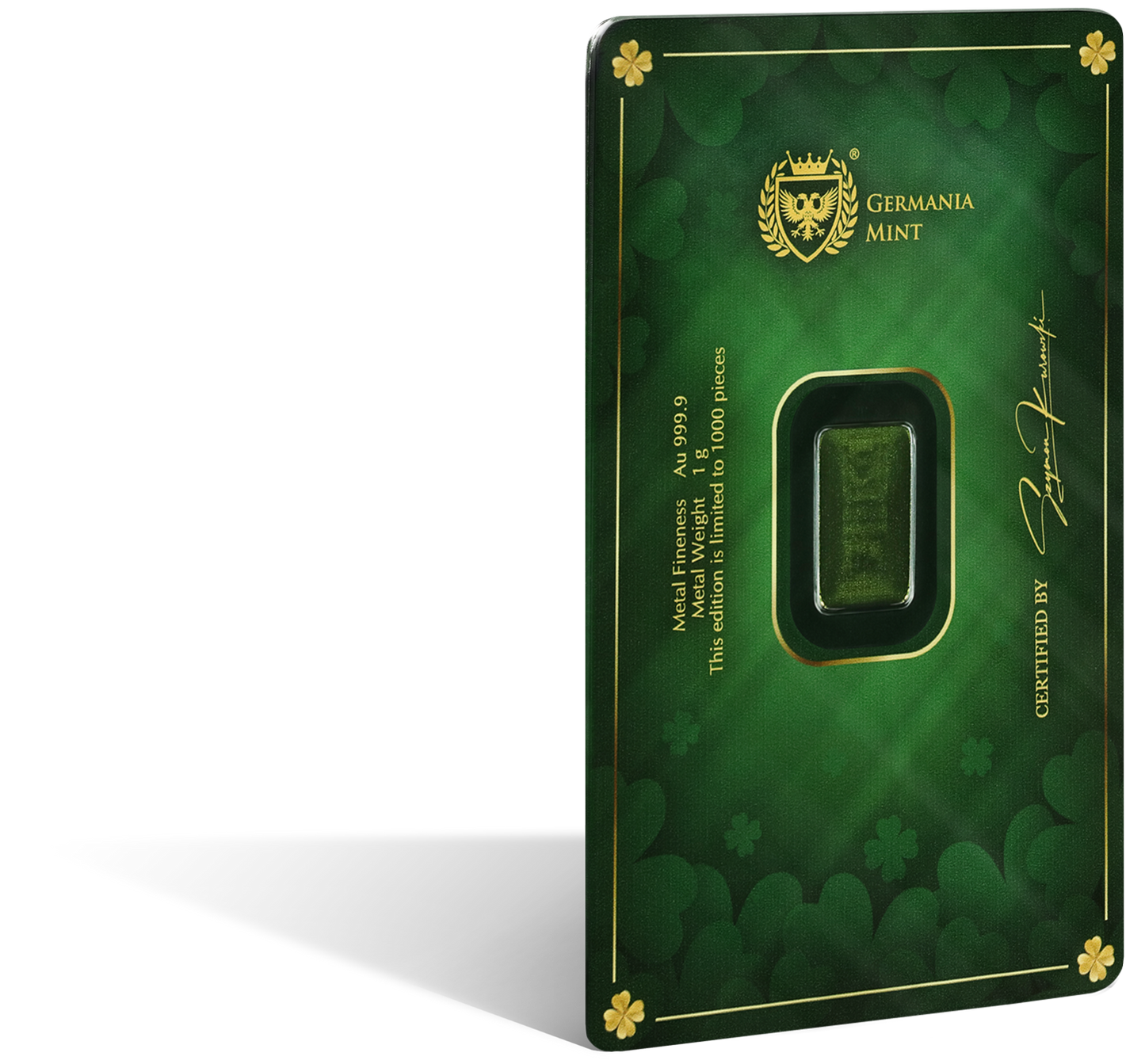 Goldbarren 1 Gramm St. Patrick`s Day Germania Mint 2026**