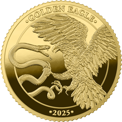 Goldmünze 2025 Malta Golden Eagle 10 Euro 1/10 oz Gold BU – Limited Edition**