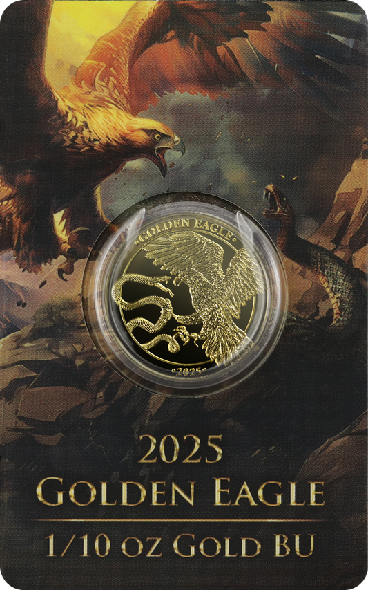 Goldmünze 2025 Malta Golden Eagle 10 Euro 1/10 oz Gold BU – Limited Edition**