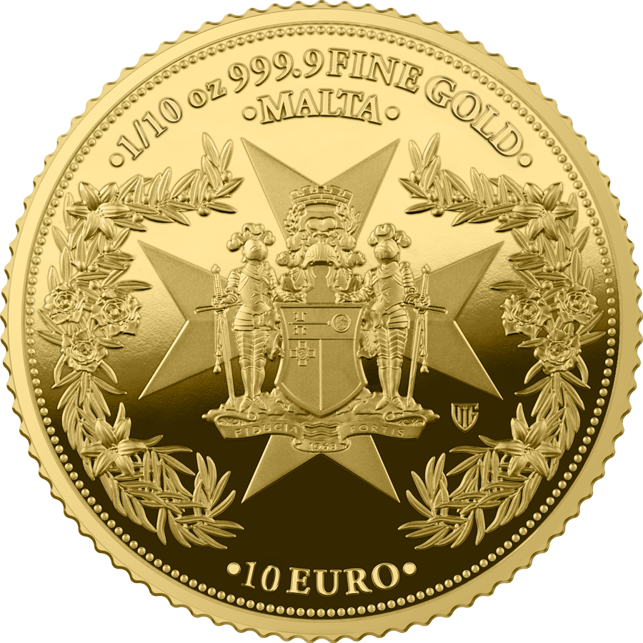 Goldmünze 2025 Malta Golden Eagle 10 Euro 1/10 oz Gold BU – Limited Edition**