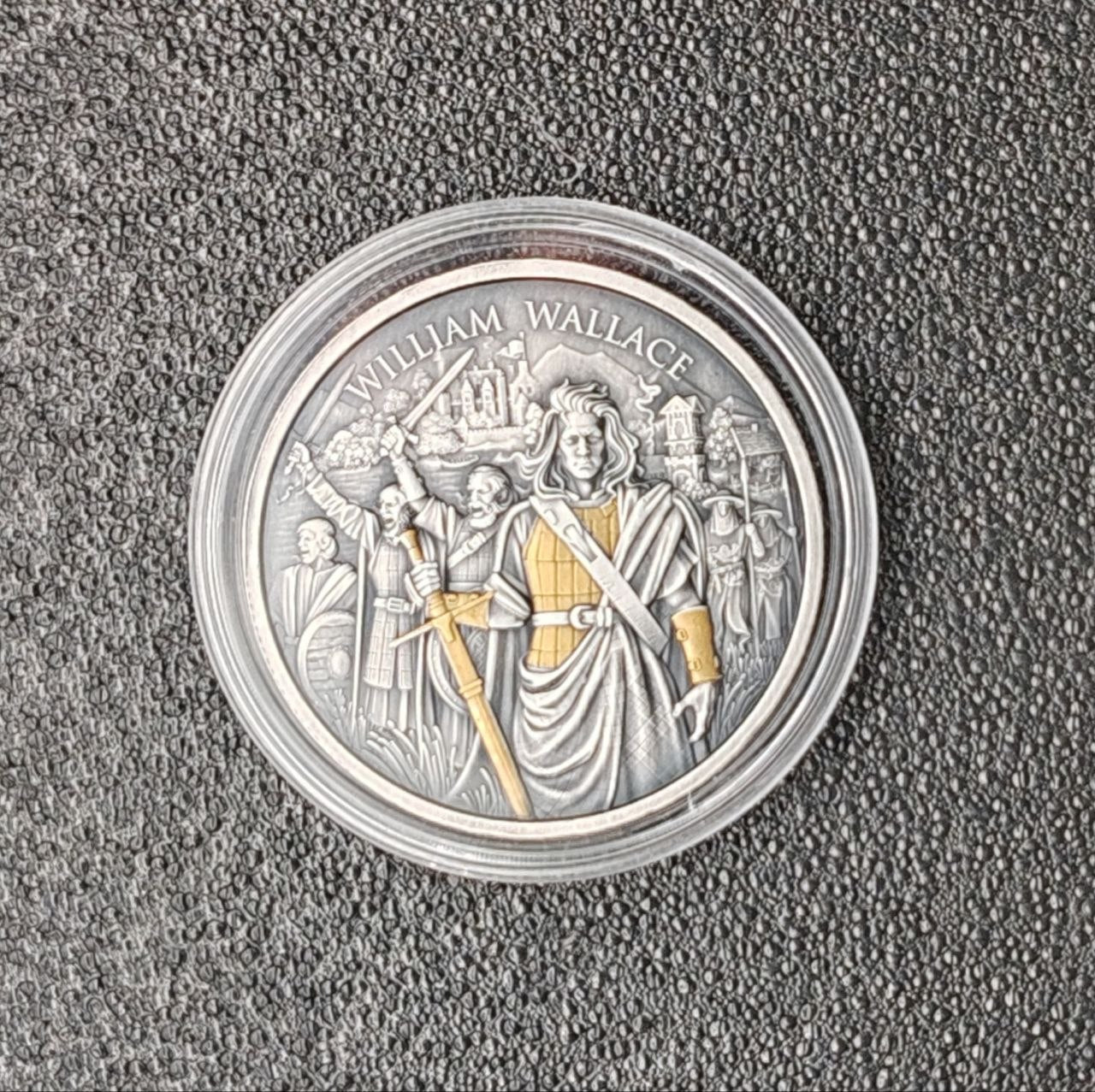 William Wallace Legendary Warriors 1 oz Silber Antik Finish gilded 2026