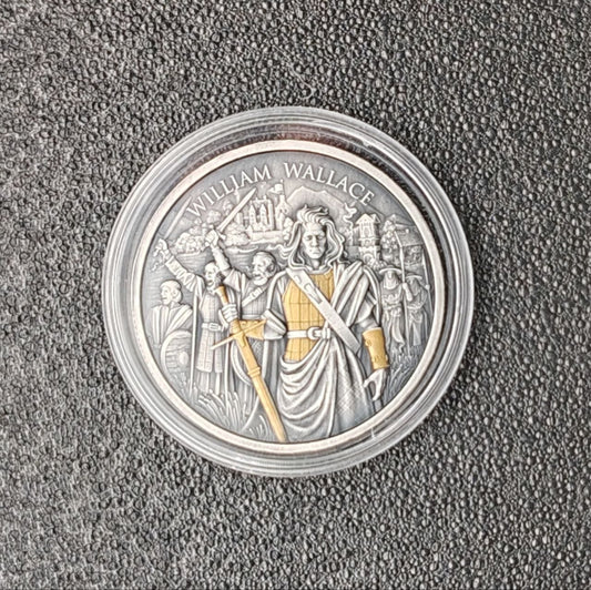 William Wallace Legendary Warriors 1 oz Silber Antik Finish gilded 2026
