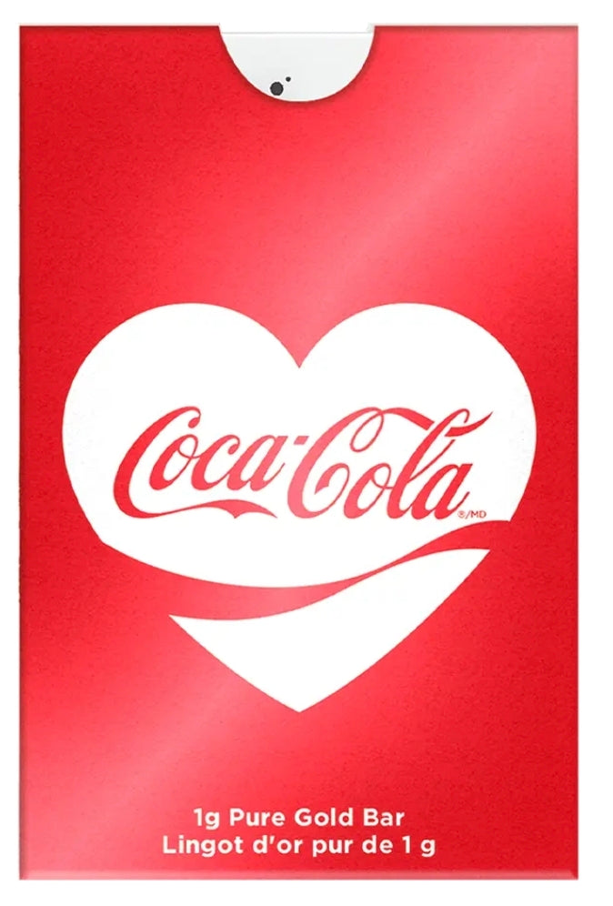 Goldbarren 1 Gramm PAMP Coca Cola Au999 Valentines Love**