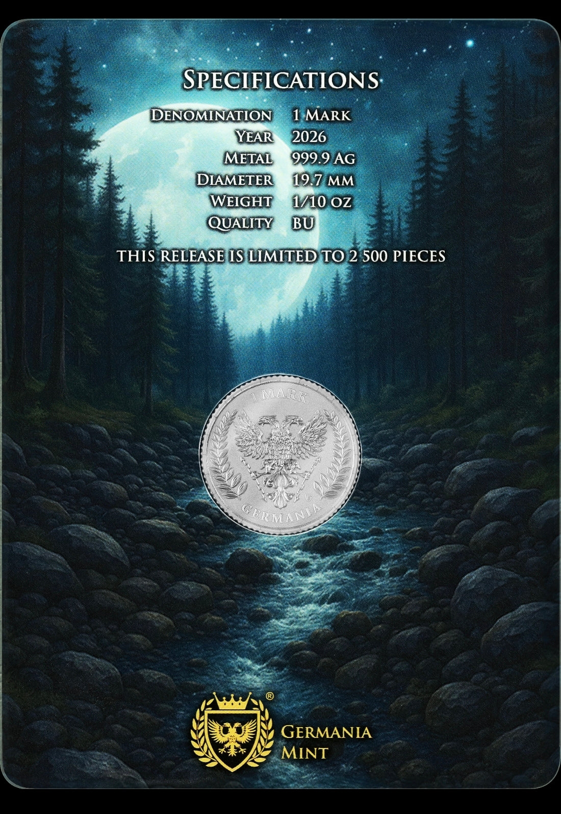 Germania Mint 2026 Silber 1/10 oz im Safepack