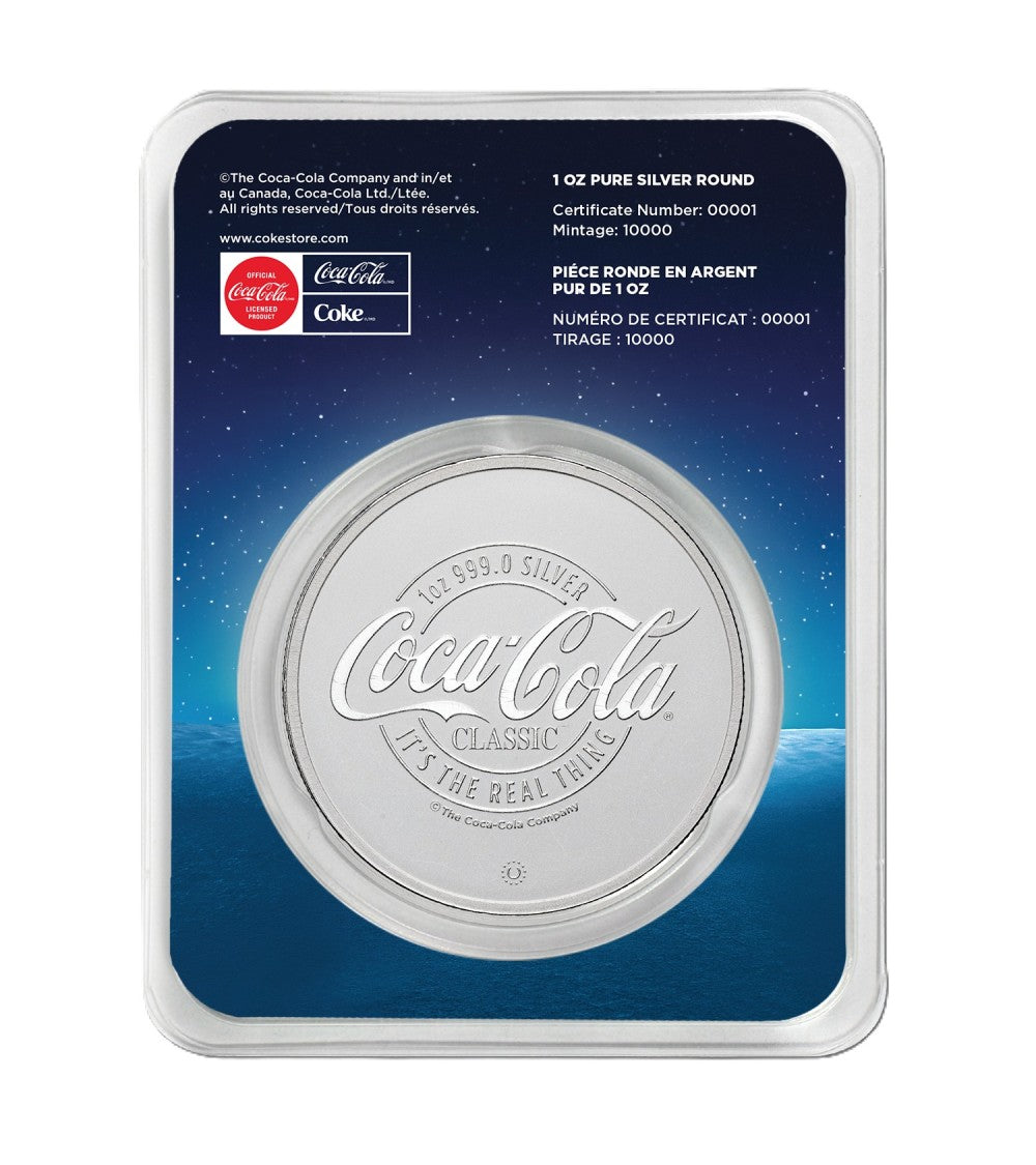 Coca-Cola Polar Bears 1 oz Silber Ag999 Proof-Like Color